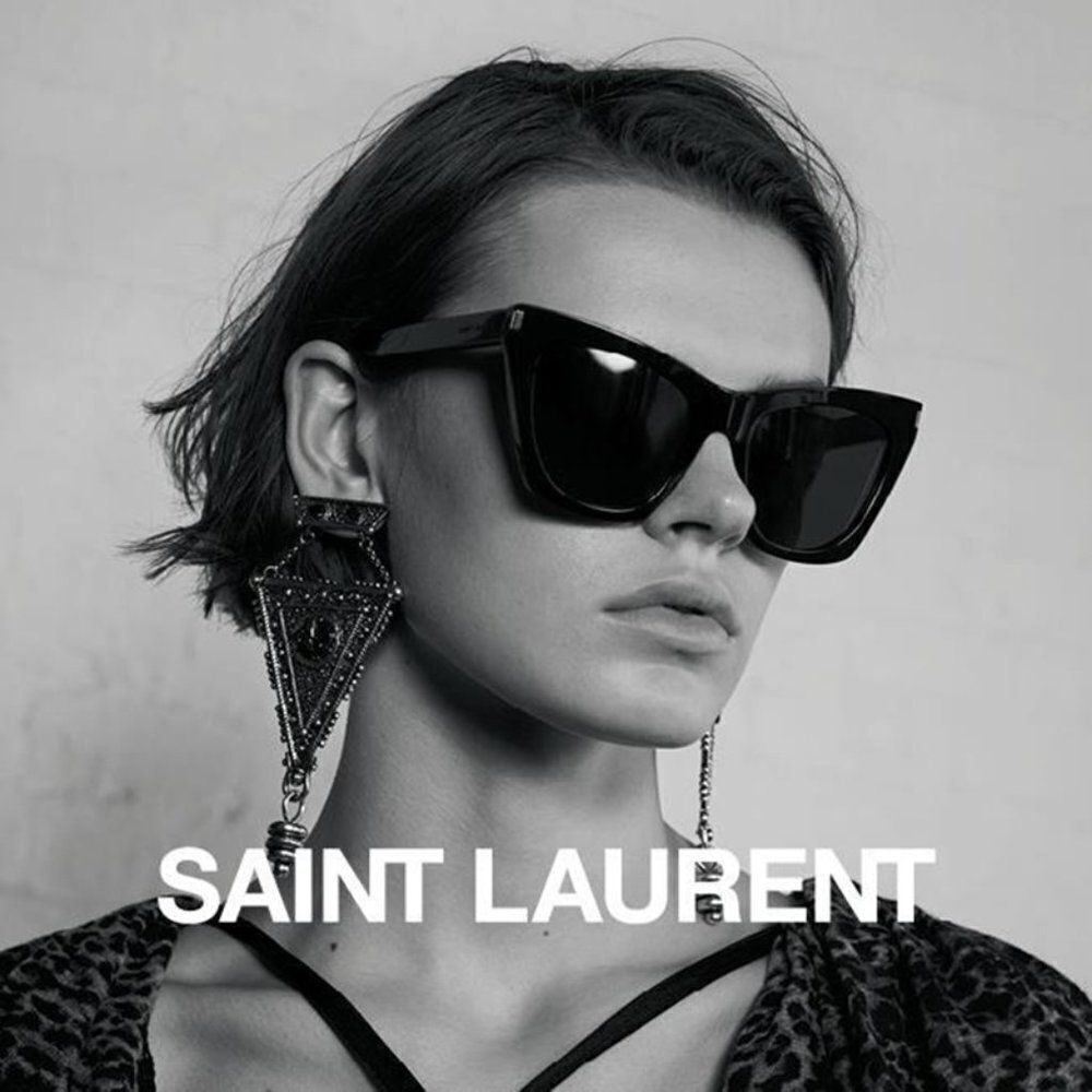 NEW Saint Laurent  SL214 KATE 001 Women Sunglasses - Picture 2 of 13